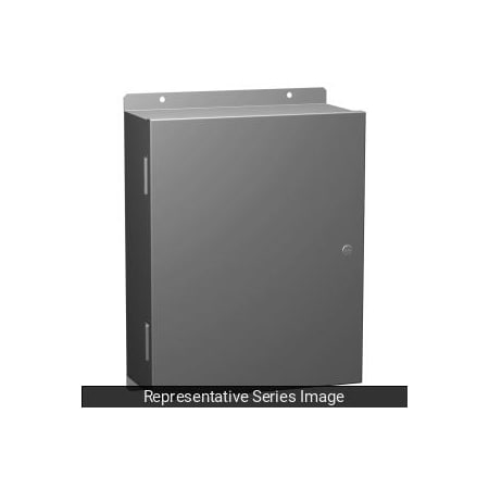 N1 Wallmount Enclosure With Panel, 30 X 24 X 16, Steel/Gray